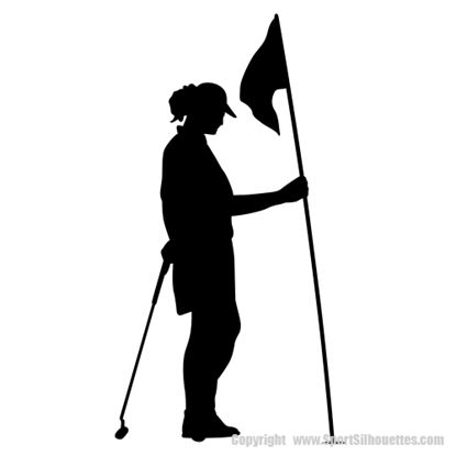 Picture of Golfer 13 (female) (Golf Decor: Silhouette Decals)
