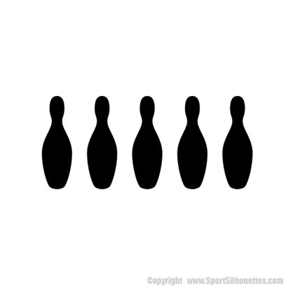 Picture of Bowling Pins (Bowling Alley Decor: Decals) 64