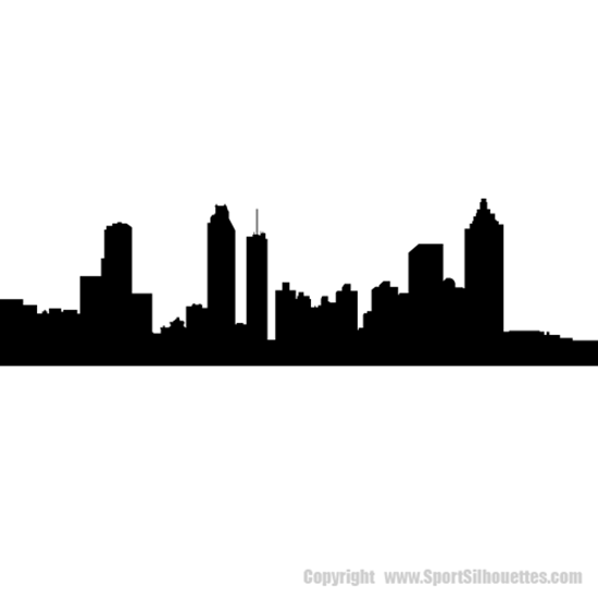 Picture of Atlanta, Georgia City Skyline (Cityscape Decal)