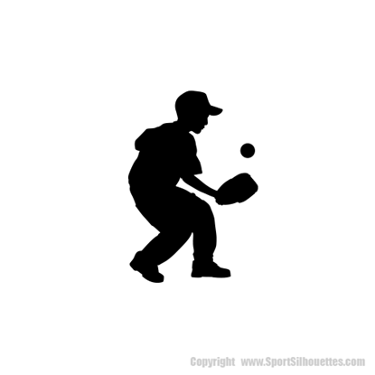 Picture of Baseball Player (Youth) 50 (Baseball: Silhouette Decals)