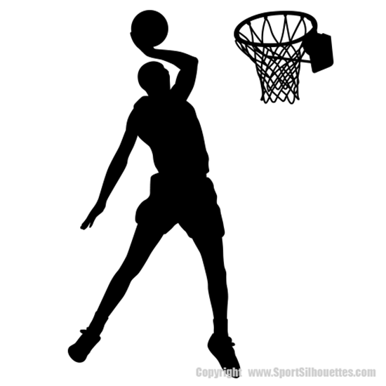 BASKETBALL PLAYER DUNKING THE BALL (Basketball Decor) Basketball Player ...