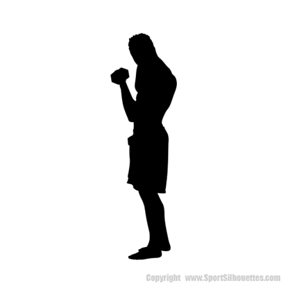 Picture of Bodybuilder  1 (weightlifting) (Workout Decor: Silhouette Decals)