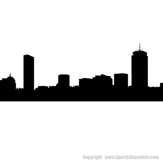 Picture of Boston, Massachusetts City Skyline (Cityscape Decal)