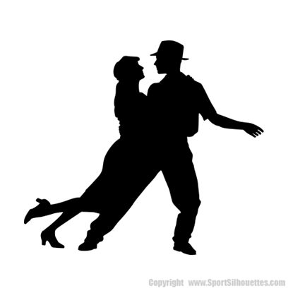 Picture of Dancing Couple 20 (Dance Studio Decor: Wall Silhouettes)