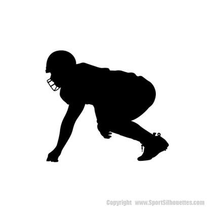 Picture of Football Player  6 (Football Decor: Silhouette Decals)