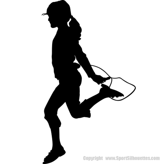 Picture of Girl Jump Roping 19 (Children Silhouette Decals)