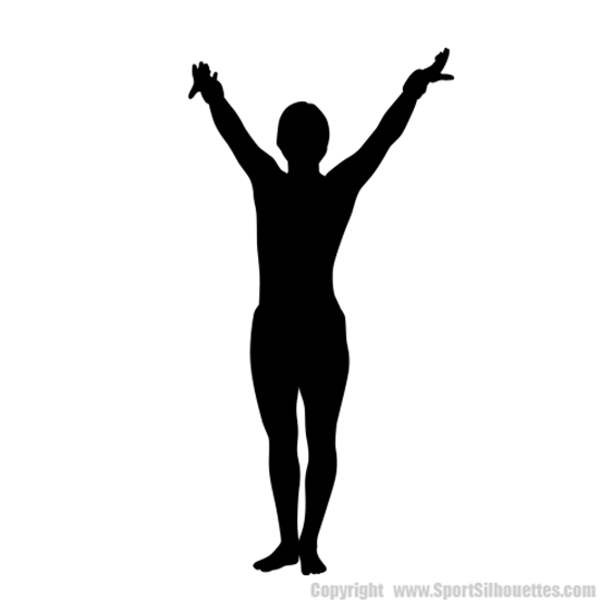 Gymnast 7 (Sports Decor: Silhouette Decals)