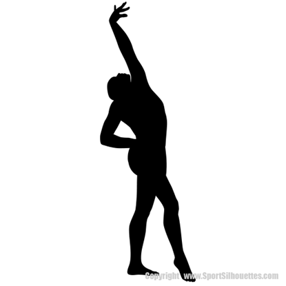 Picture of Gymnast 11 (Gym Decor Ideas) Sports Decor: Silhouette Decals)