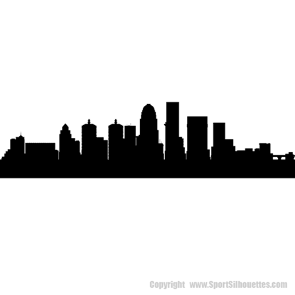 Picture of Louisville, Kentucky City Skyline (Cityscape Decal)
