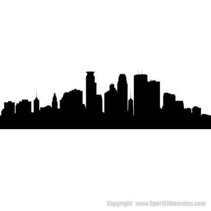 Picture of Minneapolis, Minnesota City Skyline (Cityscape Decal)