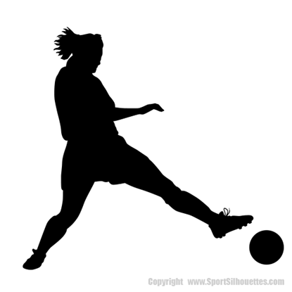 Picture of Soccer Player (Female) F10 (Soccer Decor: Silhouette Decals)