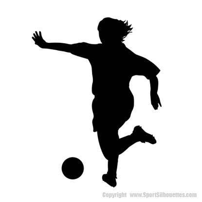Picture of Soccer Player (Female) F2 (Soccer Decor: Silhouette Decals)