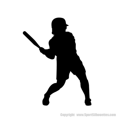 Picture of Softball Player  6 (Softball Decor: Wall Silhouettes)