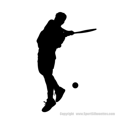 Picture of Tennis Player  4 (Tennis Decor): Silhouette Decals)