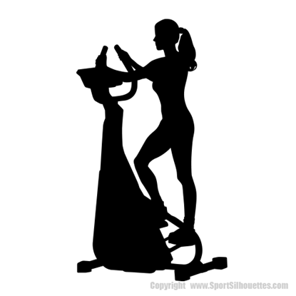 Picture of Workout Silhouette  9 (Sports Decor: Silhouette Decals)